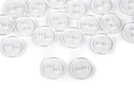 Krekla button 10 mm - transparent