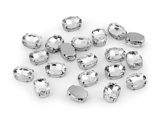 Cristaux à coudre| 10×14 mm, 20 pièces.