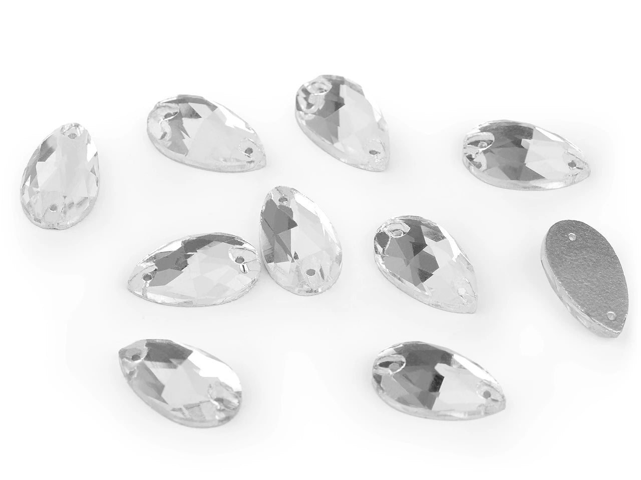 Sew-on crystals| 11 × 18 mm, 12 pcs.