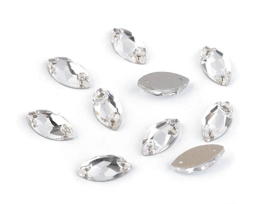 Cristaux à coudre| 6×12 mm, 12 pièces.