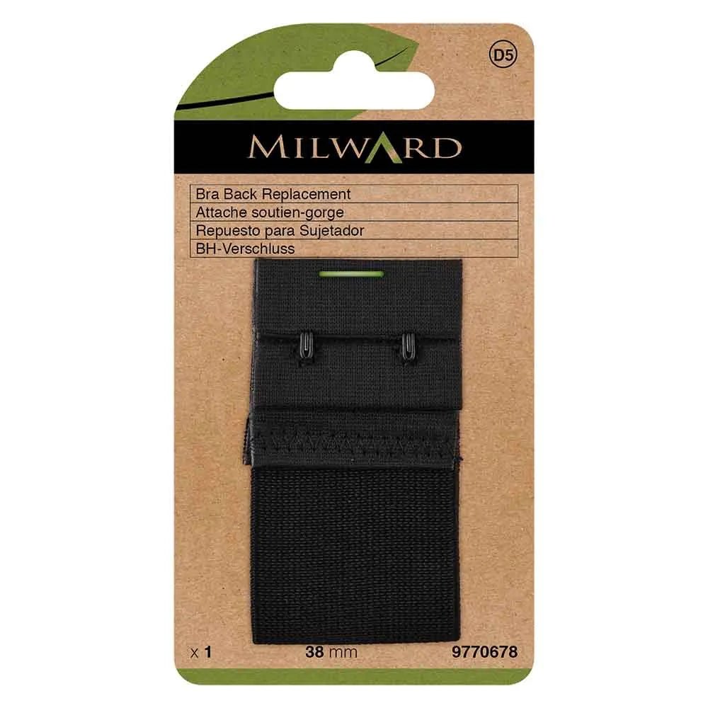 alt
Milward bra clasp |2 hooks, 38 mm| black