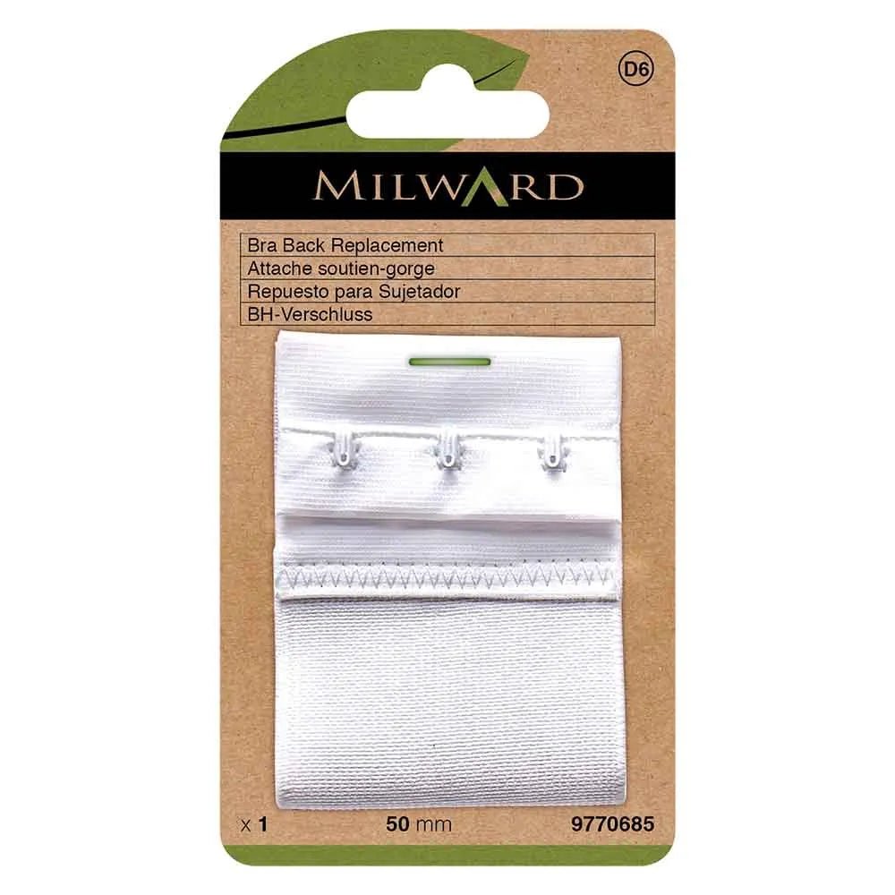 alt
Milward bra clasp | 3 hooks, 50 mm | white