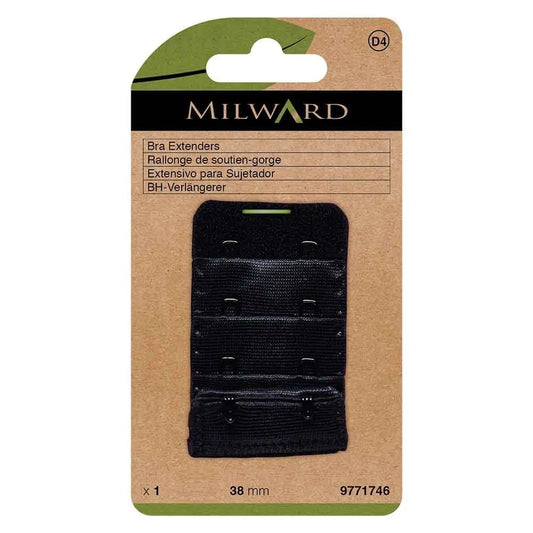 alt
Rallonge de soutien-gorge Milward 38 mm, 2 crochets - noir