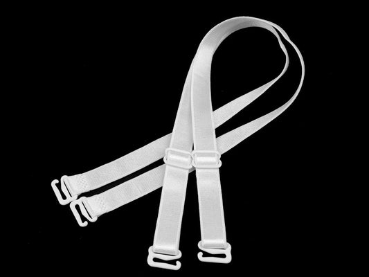 bretelles de soutien-gorge 12 mm - blanches