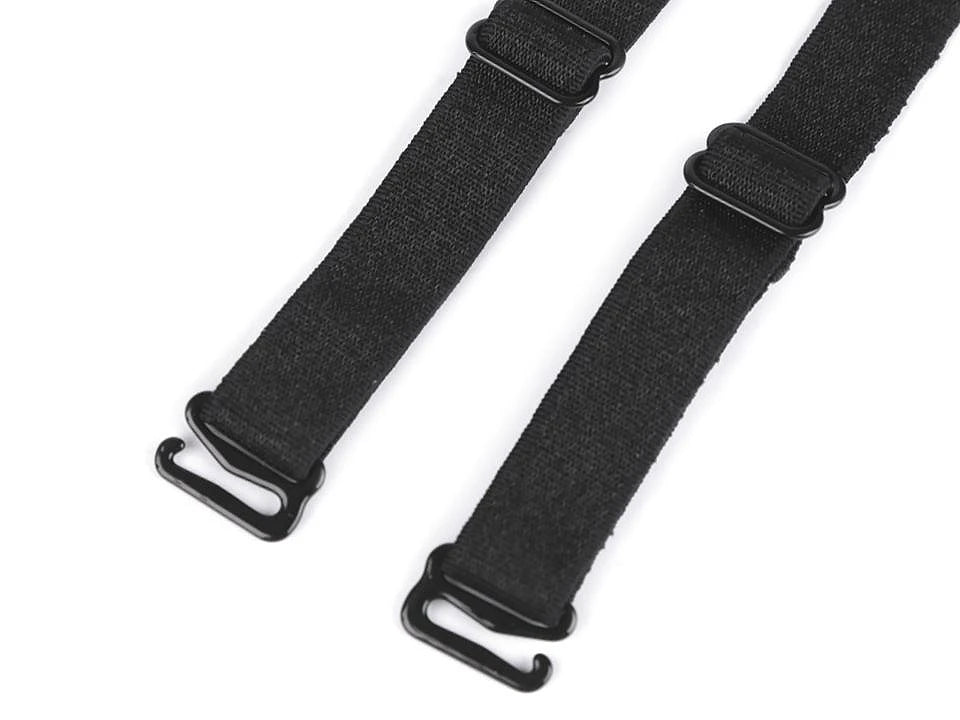 Bretelles de soutien-gorge 12 mm - noires