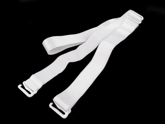 Bretelles de soutien-gorge 15 mm - blanches
