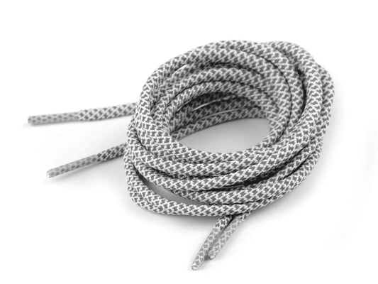 Lacets de chaussures | cordons de sweat à capuche réfléchissants, longueur 130 cm - gris très clair
