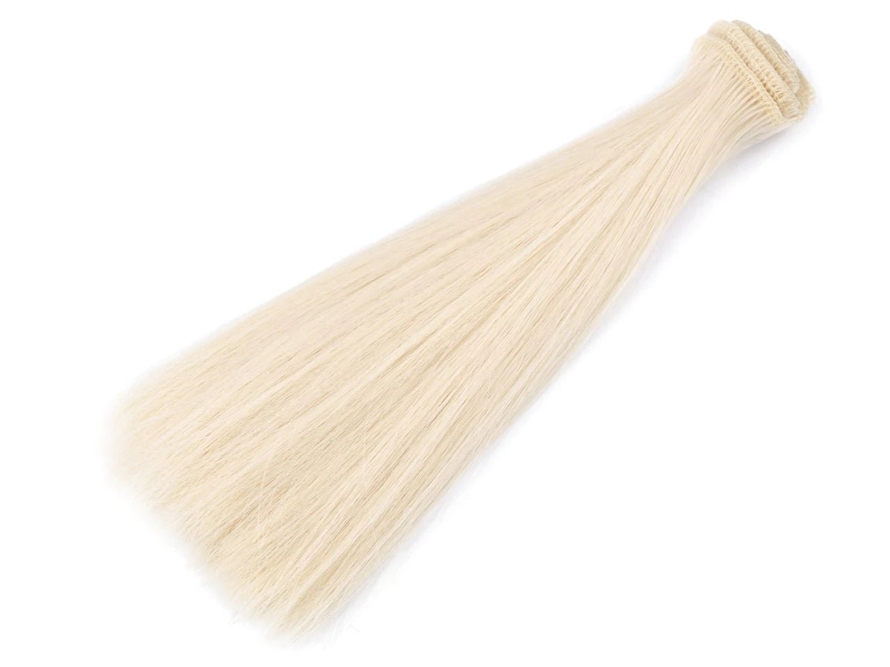 Doll hair 20 cm - platinum blonde