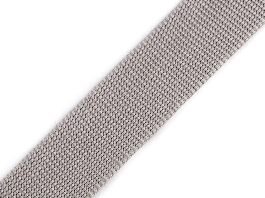 Attēls ar Lenta somām, siksnām 38 mm - pelēka – pieejams Šarlotes audumi