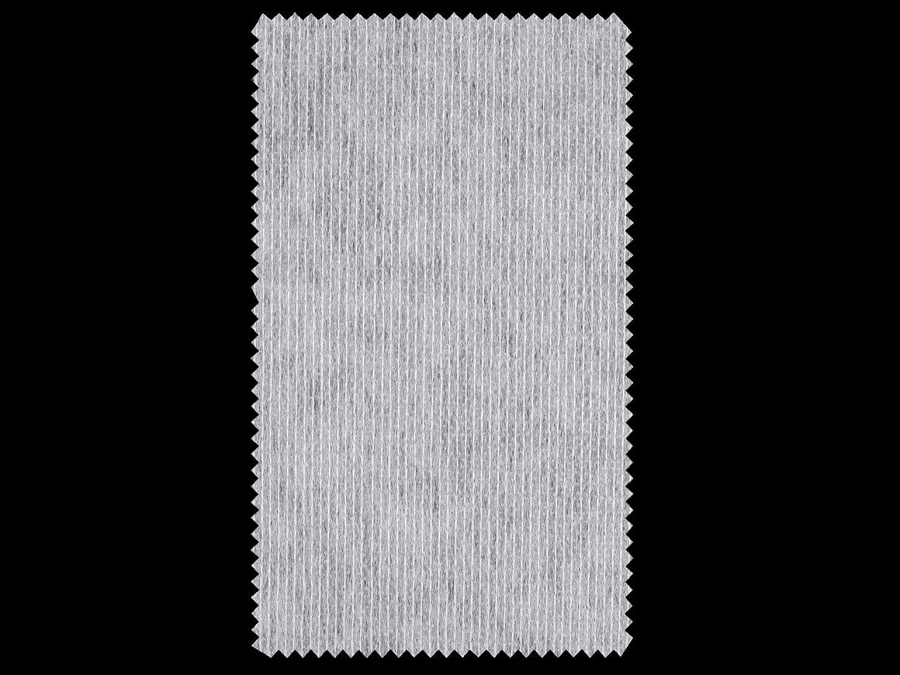 Single-sided interlining (flizelin) with thread - white 38 g/m²