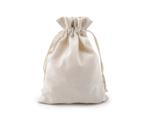 Sac en tissu de lin 13x18 cm