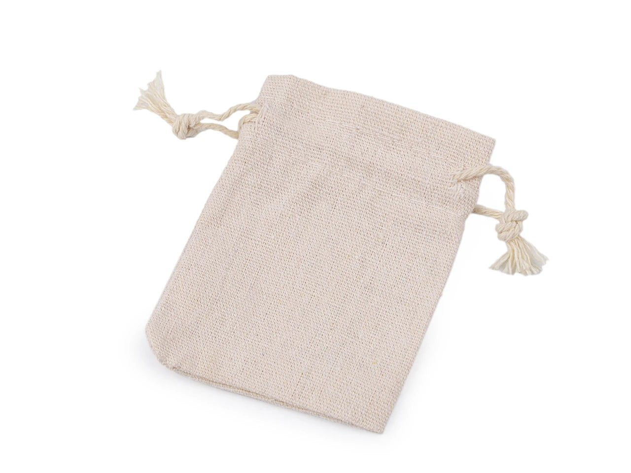 Linen fabric bag 7x9 cm