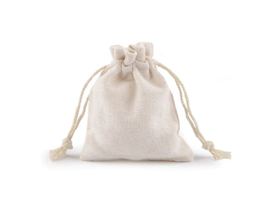 Petit sac en lin 7x9 cm