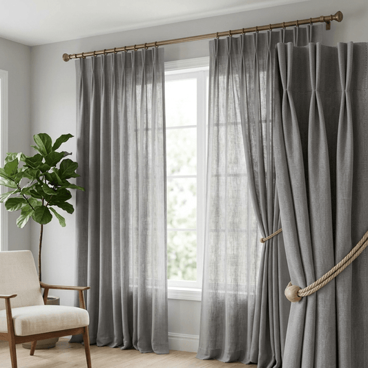 Image with Lina fabric – stone grey 235 g/m² – available in Charlotte fabrics