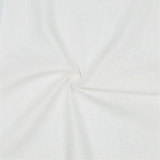 Image of linen fabric - white 230 g/m² – available at Charlotte's Fabrics