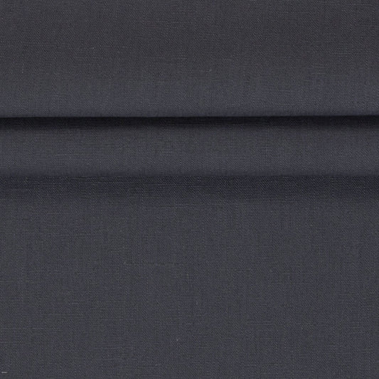 Image of linen fabric–graphite 235 g/m² – available at Šarlotes audumi