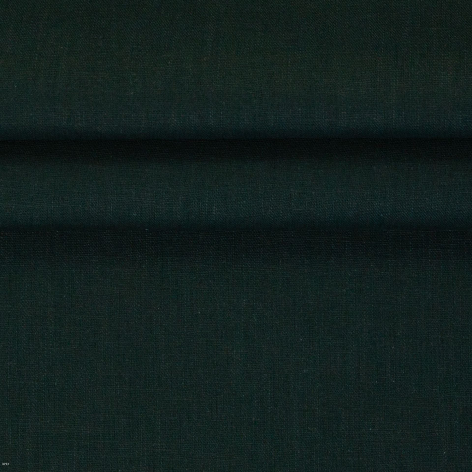 Image de tissu en lin vert forêt 235 g/m² – disponible chez Šarlotes audumi