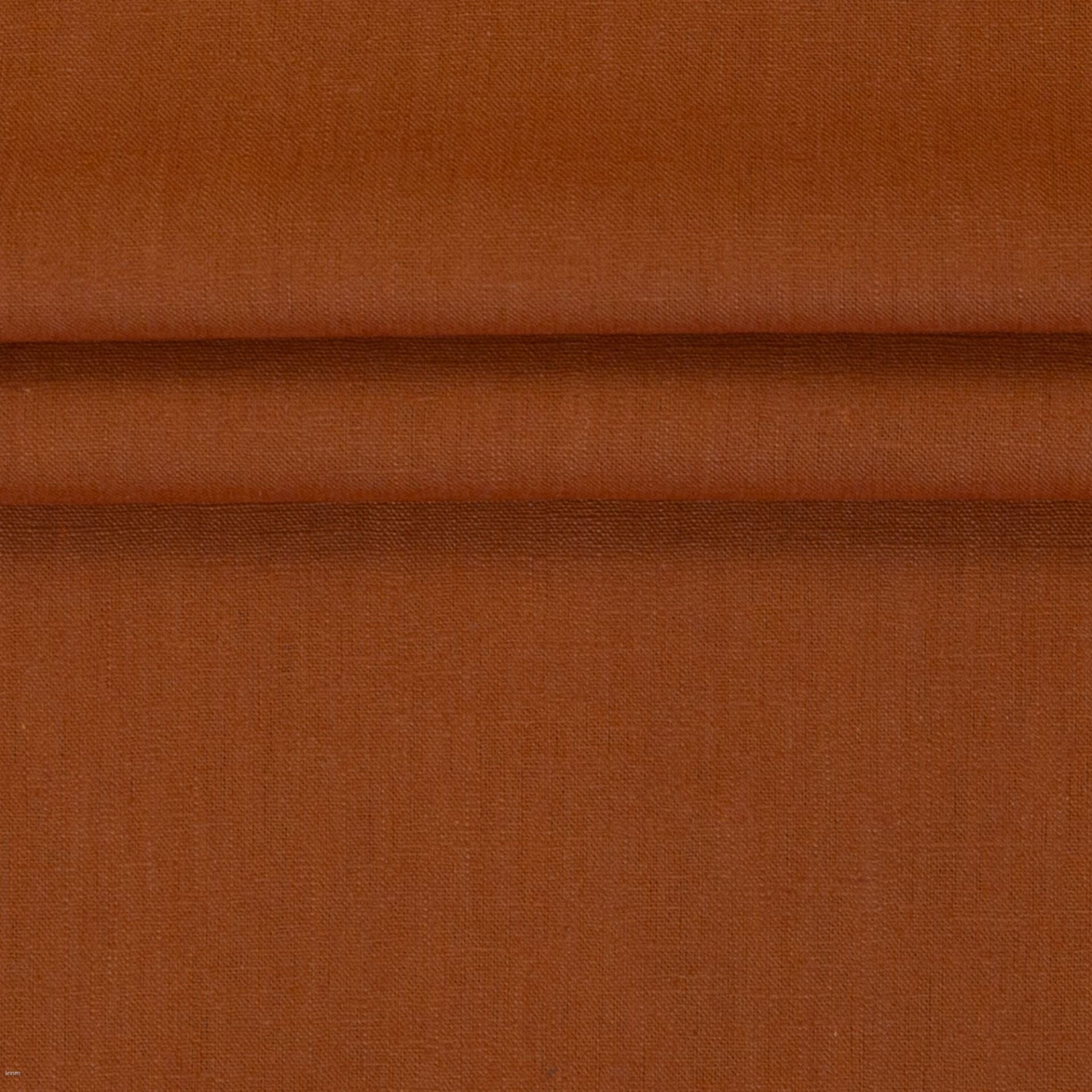 Image of linen fabric–terracotta 235 g/m² – available at Šarlotes audumi