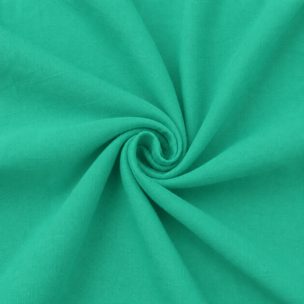 Image du tissu en lin et viscose, vert menthe vif, disponible en ligne chez Šarlotes audumi