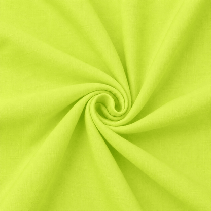 Image de tissu en lin et viscose couleur citron vert – disponible en ligne chez Šarlotes audumi