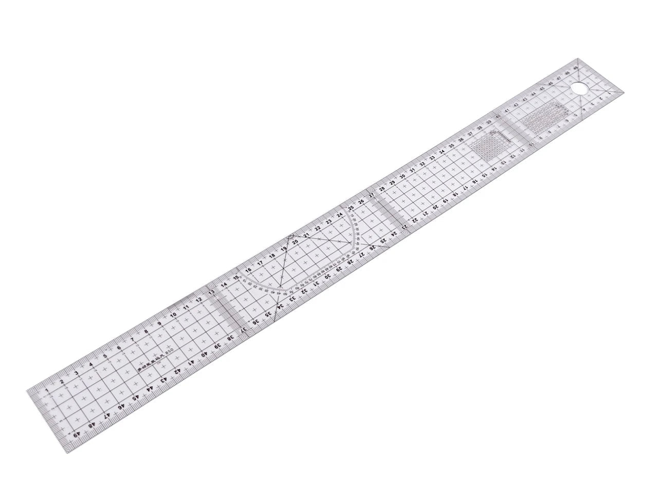 Ruler with markings 5x50 cm