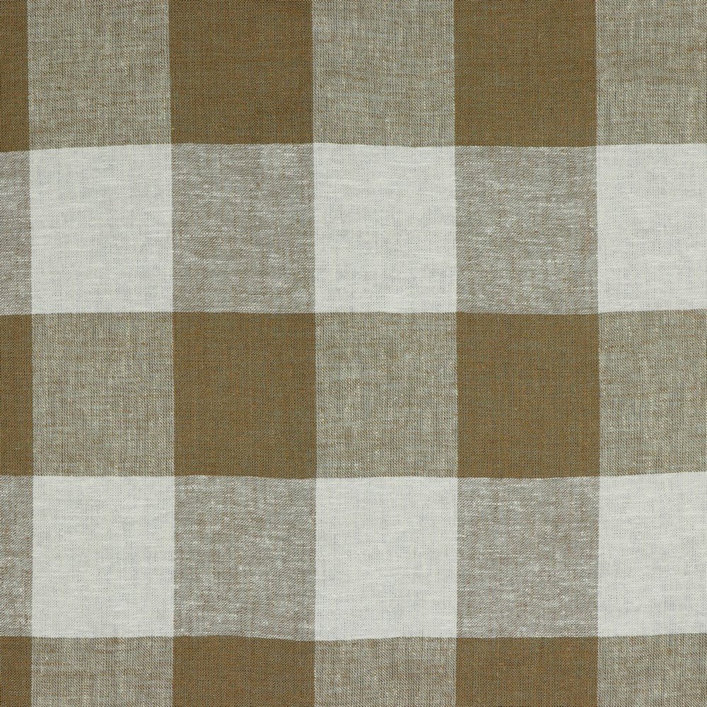 alt
Linen with viscose - light brown checked 145 g/m²