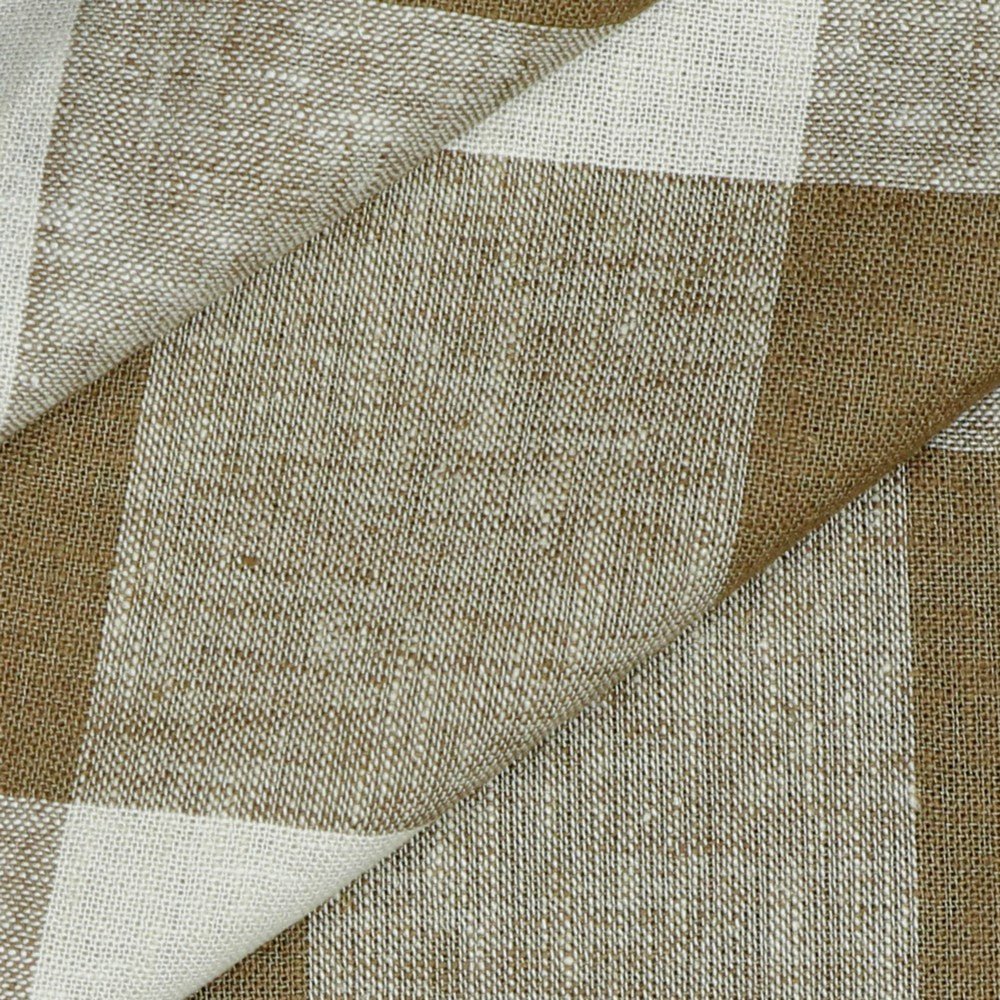txt
Viscose blend linen - light brown checkered 145 g/m²