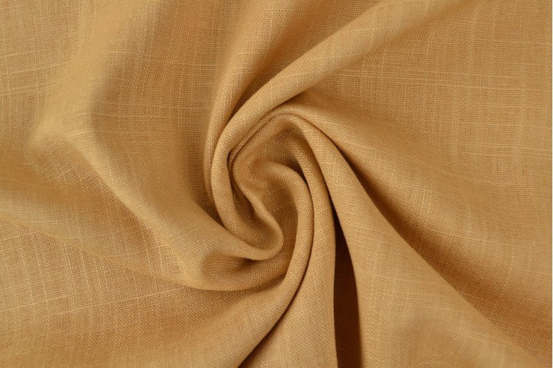 Lin et viscose - caramel 200 g/m²