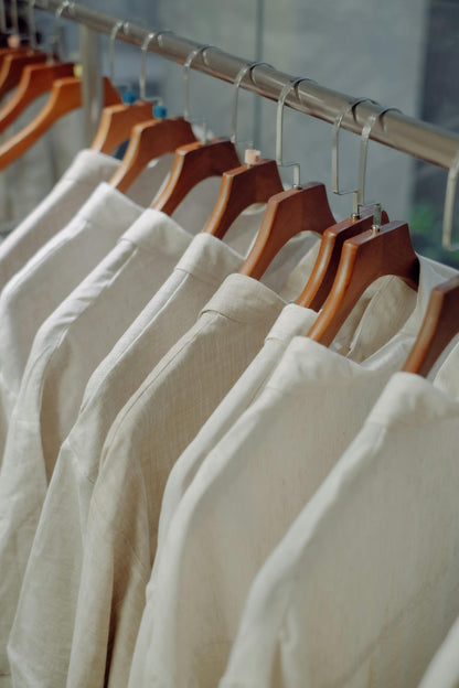Lin avec viscose - blanc lait 200 g/m²