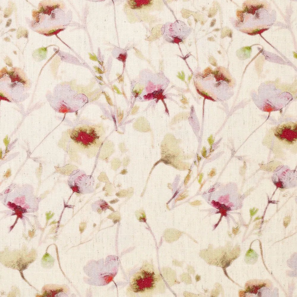 Image avec lin et viscose - pois fleuris 120 g/m² – disponible chez Šarlotes audumi
