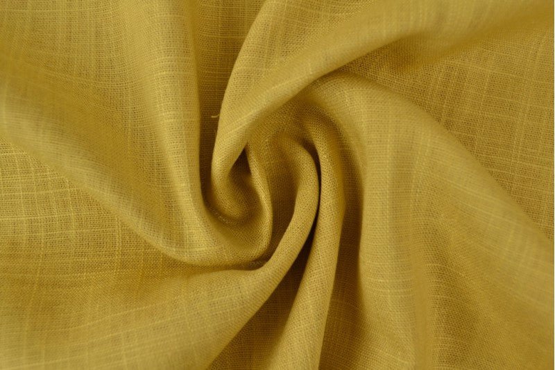 Linen with viscose - mustard 200 g/m²