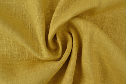 Lin et viscose - moutarde 200 g/m²