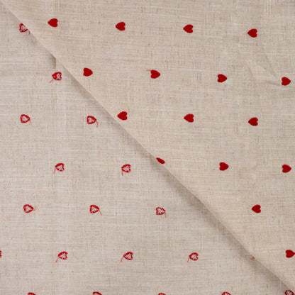 Image de lin et viscose - cœurs 180 g/m² – disponible chez Šarlotes audumi