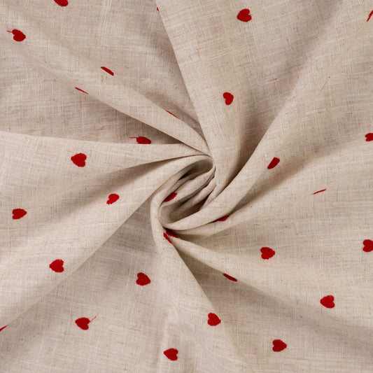 Lin avec viscose - cœurs 180 g/m² – disponible chez Šarlotes audumi