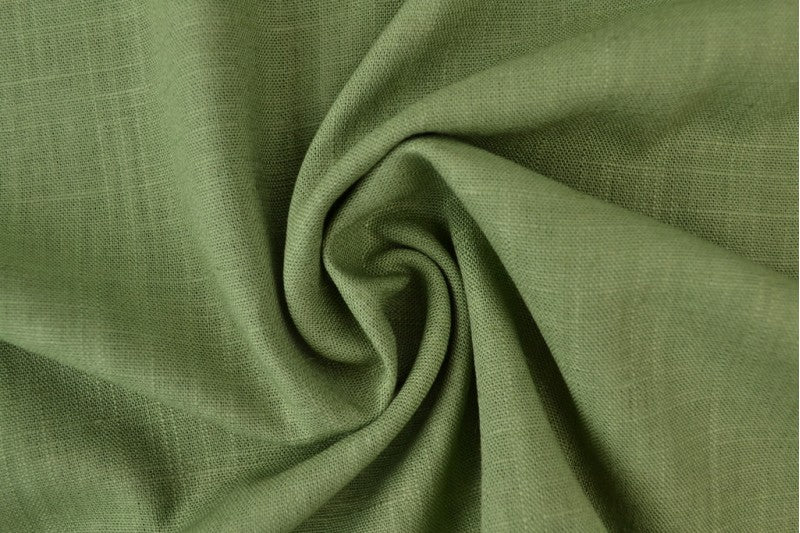 Lin et viscose - vert mousse 200 g/m²