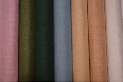 Lin et viscose - vert mousse 200 g/m²