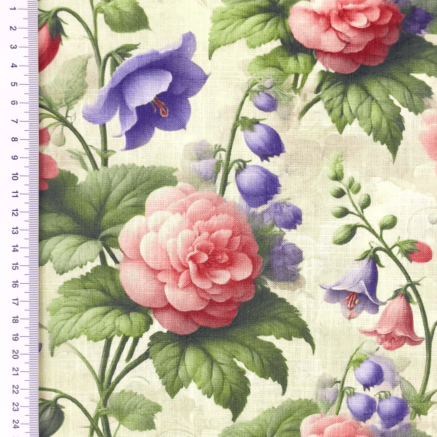 Lin et viscose - sérénade florale 200 g/m²