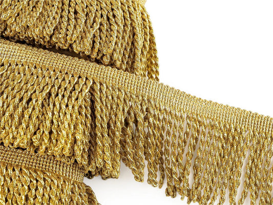 Image avec franges en lurex, 80 mm – disponible en ligne chez Šarlotes audumi