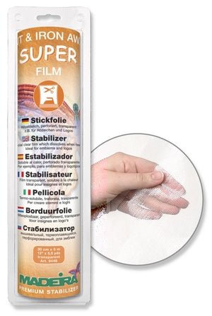 Madeira Super Film – stabilisateur thermofusible pour tissus délicats - 30 cm × 5 m