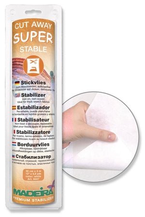 Madeira Super Stable – stabilisateur thermocollant à découper pour tissus épais - 30 cm × 5 m