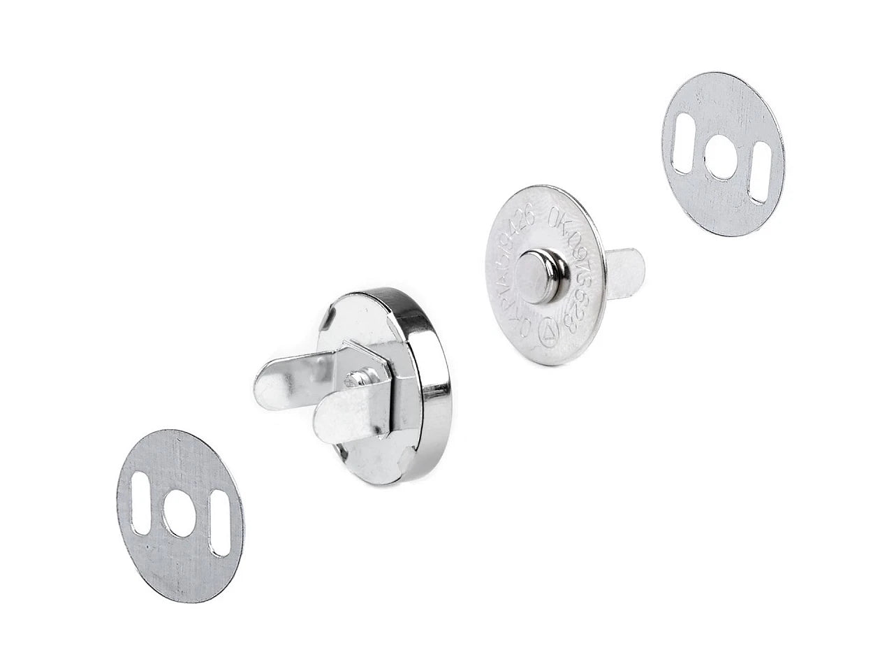 Fermoir magnétique Ø18 mm, lot de 5 pcs.