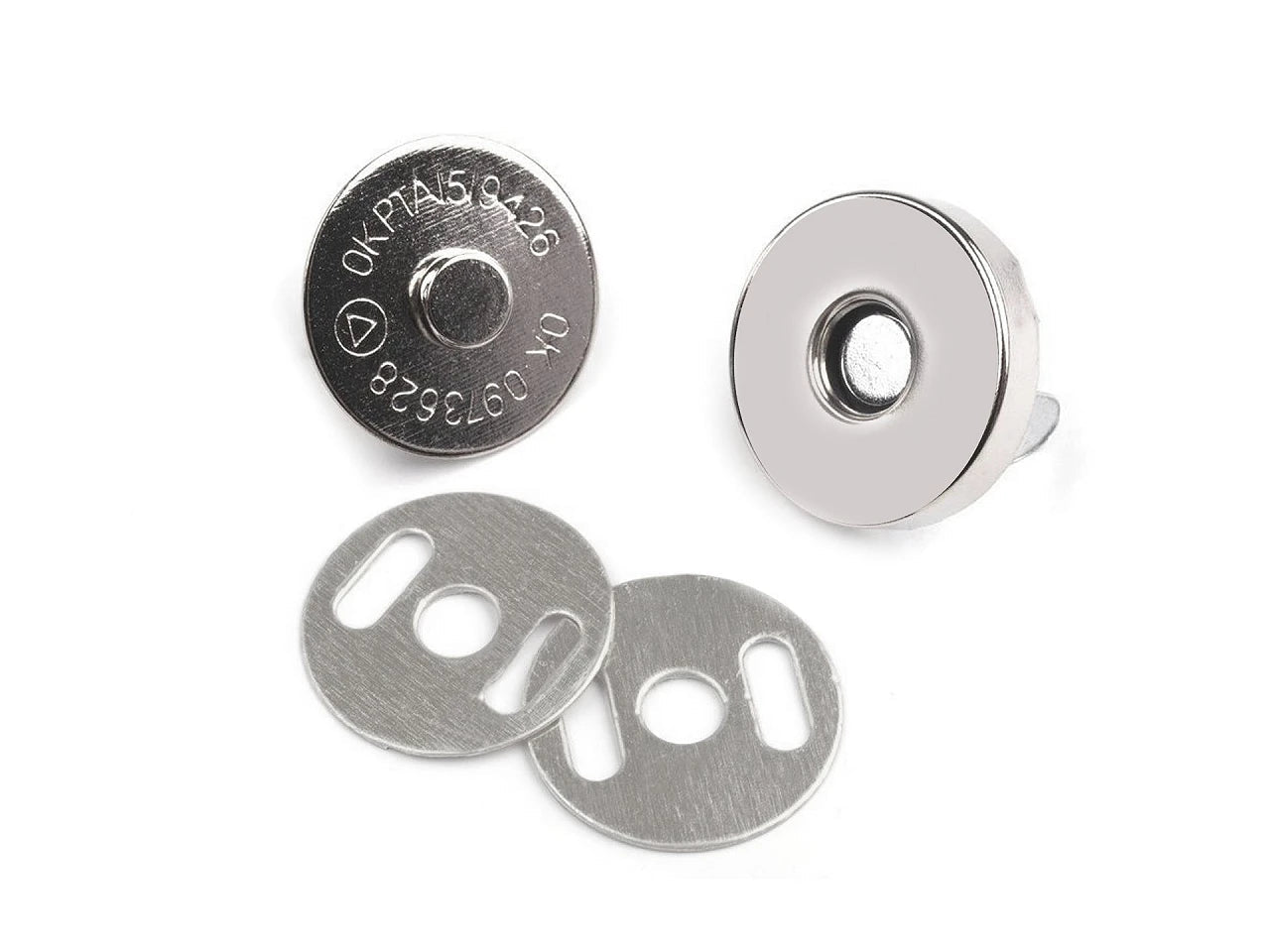 Fermeture magnétique Ø18 mm, lot de 5 pièces.