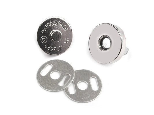 Fermeture magnétique Ø18 mm, lot de 5 pièces.