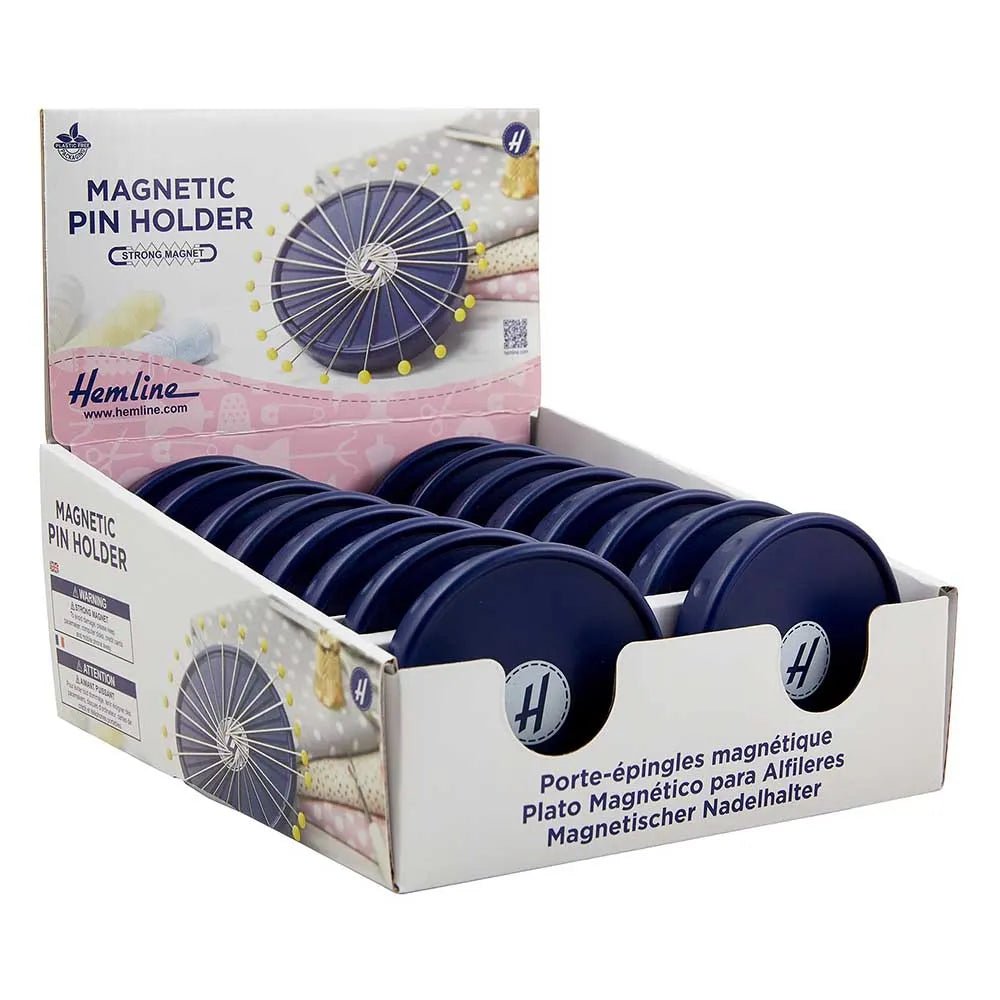 Porte-épingles magnétique Hemline | Bleu | Ø 5 cm
