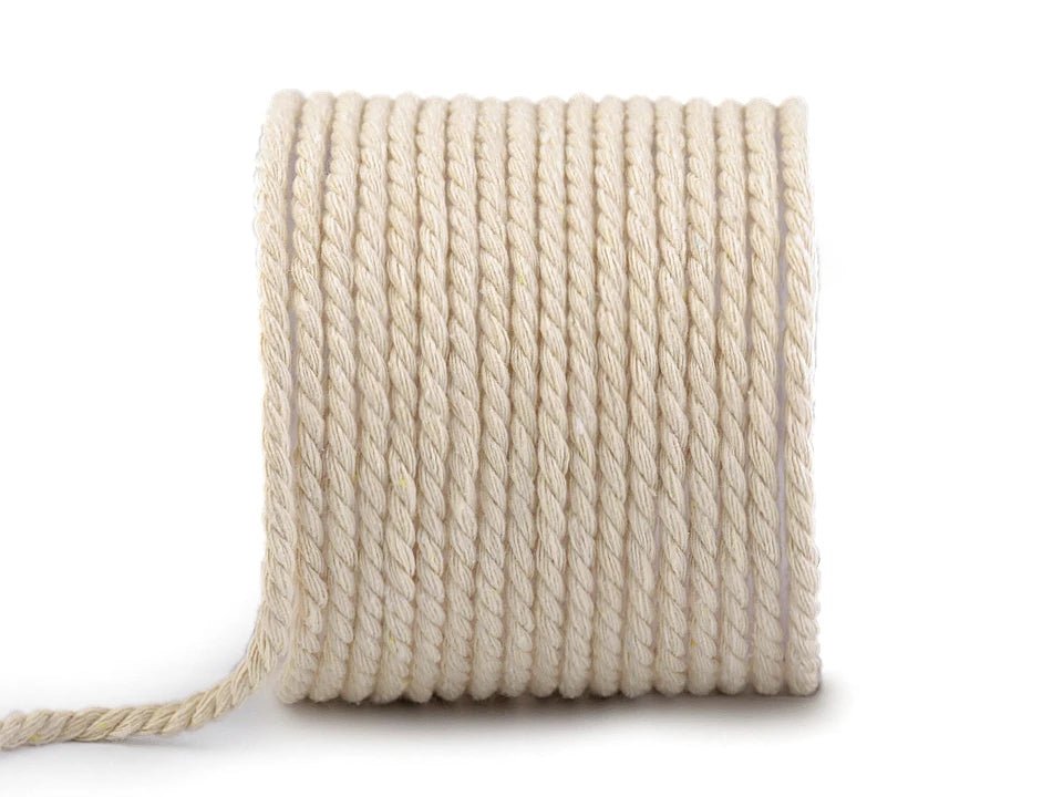 Image of Macramé Macrame cotton cord Ø5 15 m|various shades – available at Šarlotes audumi