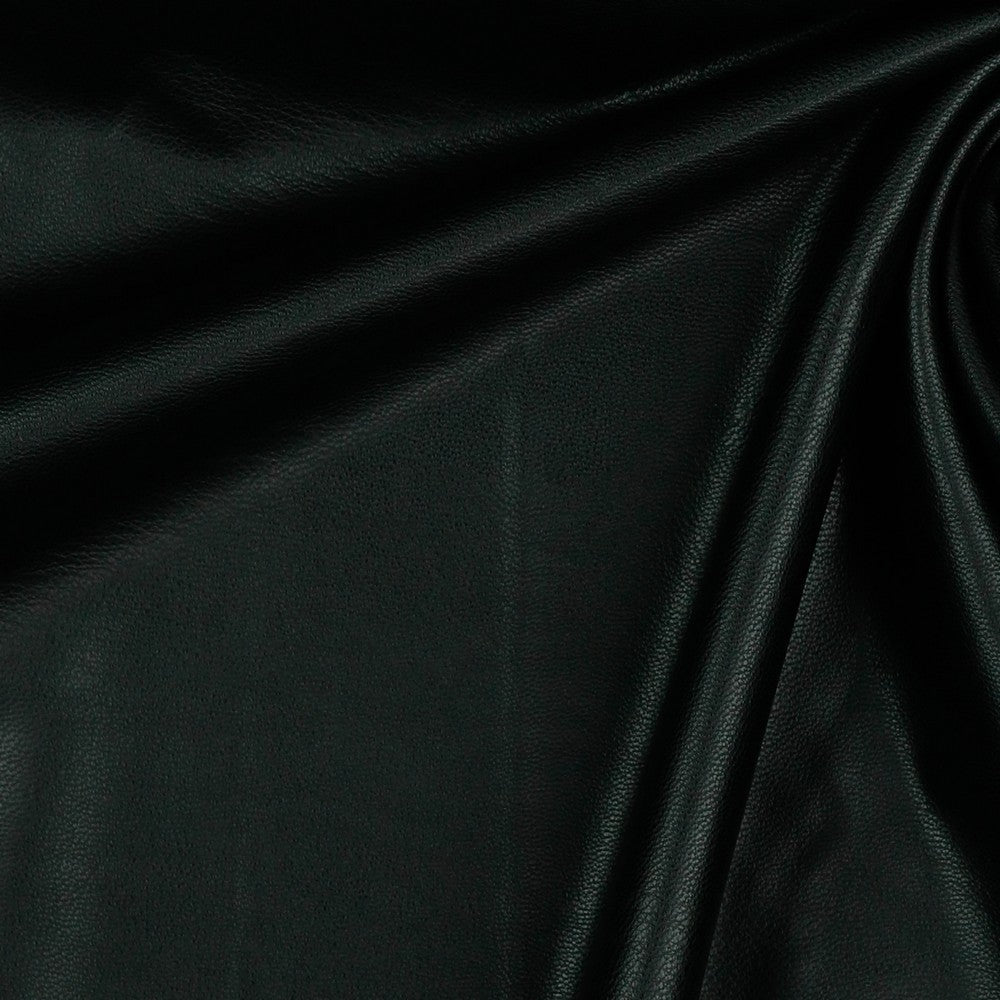 Synthetic leather with elastane - black 260 g/m²