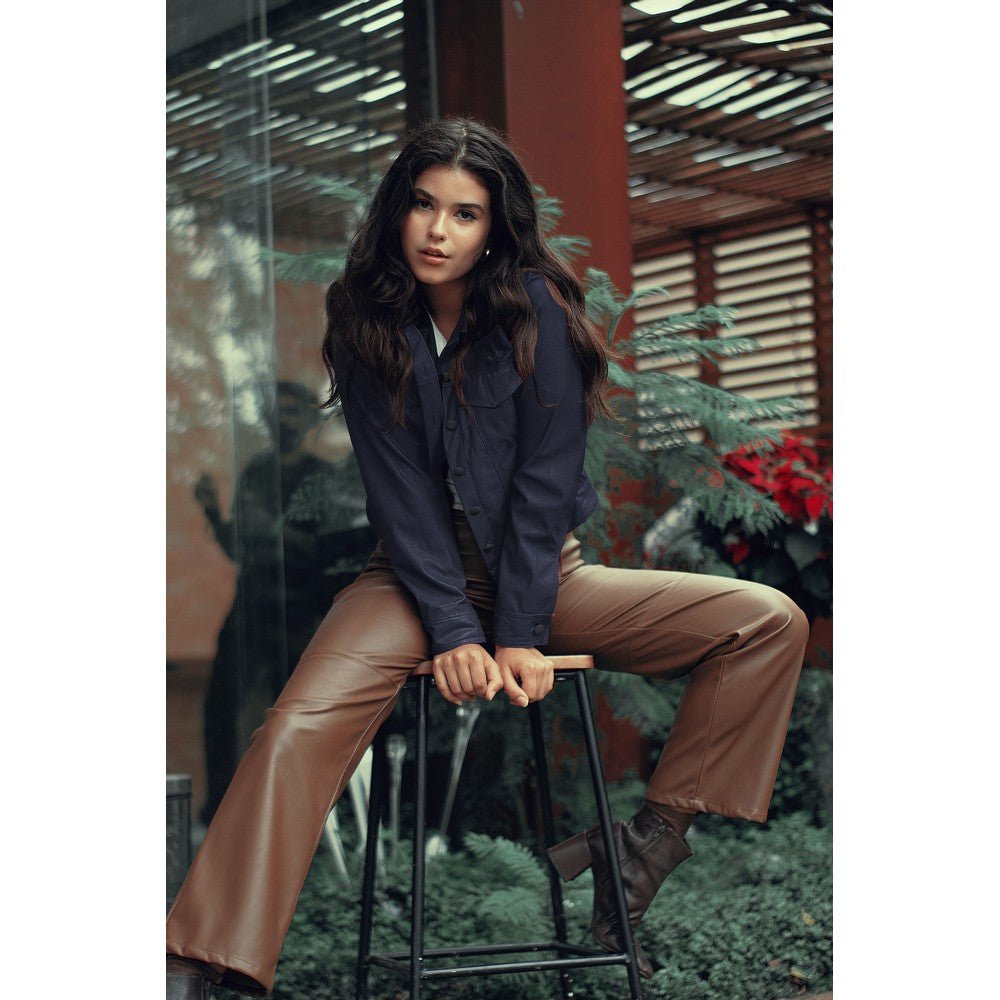 Artificial leather - black 325 g/m²