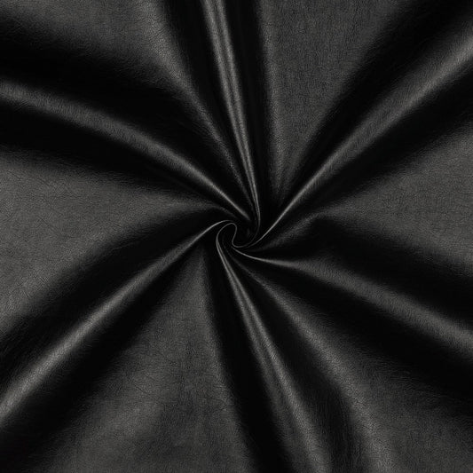 Simili cuir noir avec un éclat métallique 320 g/m²