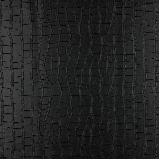 Cuir synthétique noir texturé 340 g/m²