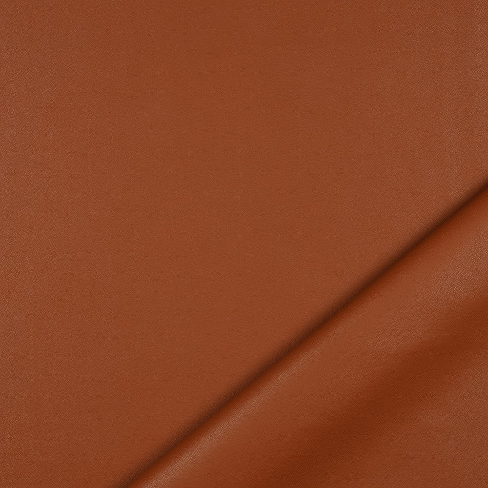 Simili cuir brun orangé 325 g/m²